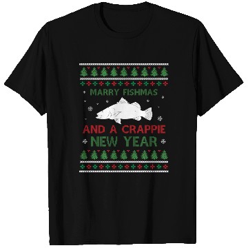 Discover Merry Fishmas And A Crappie New Year - Saying Ugly T Shirts