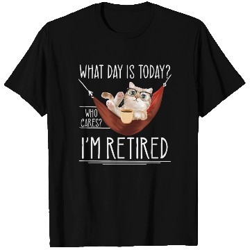 Discover Retiree Cat Lover Retired Funny Retirement T Shirts
