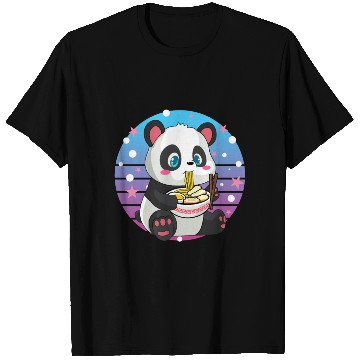 Discover Cute Panda Eating Ramen T Shirts