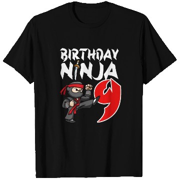 Discover Birthday Party 9 Years Old Japanese Ninja Birthday T Shirts