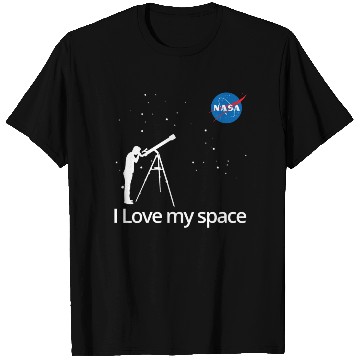Discover NASA I Love My Space Telescope Galaxy T Shirts