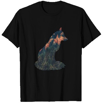 Discover Silent Fox in the Forest Nature Wilderness Autumn T Shirts