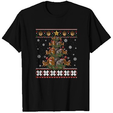 Discover Cute Squirrel Christmas Tree Gift Decor Ugly Xmas T Shirts