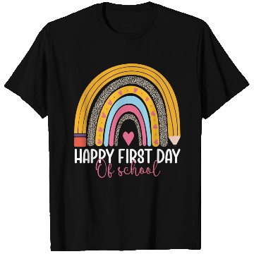 Discover Happy First Day Of School Rainbow Leopard T Shirts