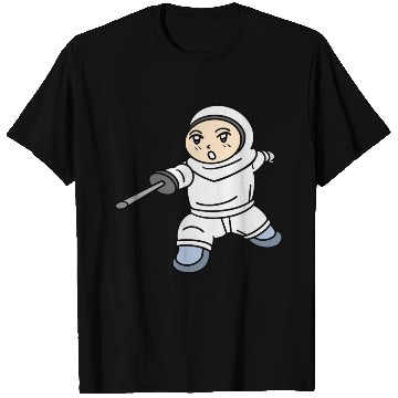 Discover Cartoon kid fencing T Shirts