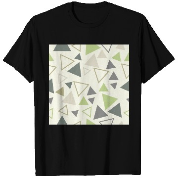 Discover pattern design triangle seamless green T Shirts