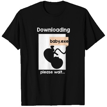 Discover New Baby Loading Computer Science New Dad Mom T Shirts