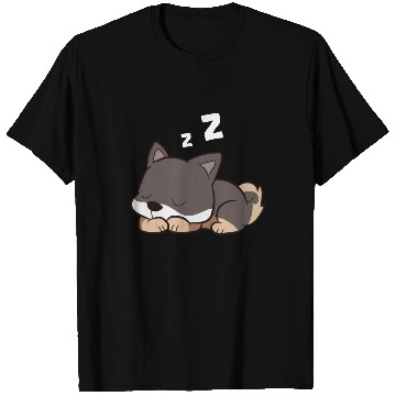 Discover Shikoku Dog Sleeping Kochi-Ken Dog Japan Shikoku T Shirts