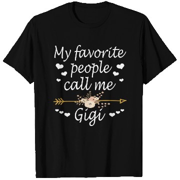 Discover My Favorite People Call Me Gigi Christmas T Shirts