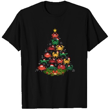 Discover Family Matching Christmas Pajama Crab Xmas Tree T Shirts