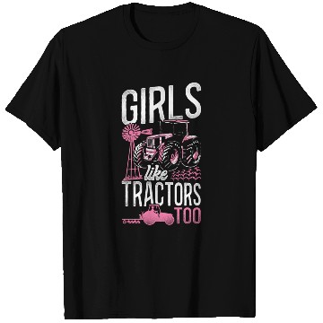 Discover Farming Farmer Girl Tractor T Shirts