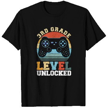 Discover 3rd Grade Level Unlocked Vintage T-shit T Shirts