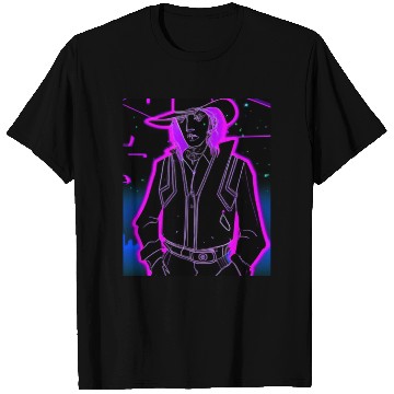Discover Goth Synthwave Outrun Goth Cowboy T Shirts