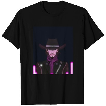 Discover Goth Synthwave Outrun Goth Cowboy T Shirts