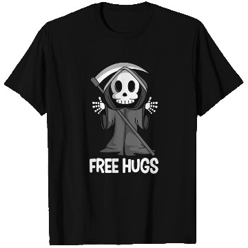 Discover Free Hugs Grim Reaper Spooky Halloween T Shirts