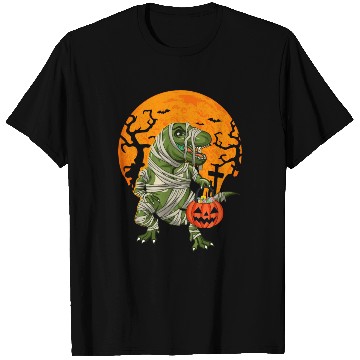 Discover Mummy T-Rex Dinosaur Trick Or Treat Halloween T Shirts