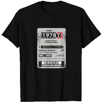 Discover electricity meter birthday 1978 electrician gift T Shirts