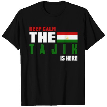 Discover Keep Calm Tajikistan flag design T Shirts