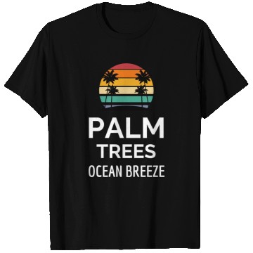 Discover Palm trees ocean breeze T Shirts