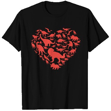 Discover Valentine Dino Lover Clothes Gift for Him T Shirts