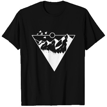 Discover Bird and mountain retro vintage sunset T Shirts