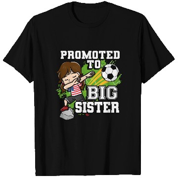 Discover Promoted To Big Sister Soccer Player American Flag T Shirts
