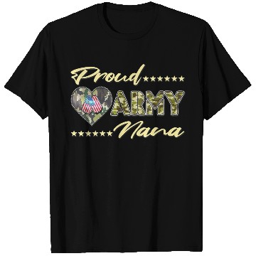 Discover Womens Proud Army Nana US Flag Dog Tag Military T Shirts