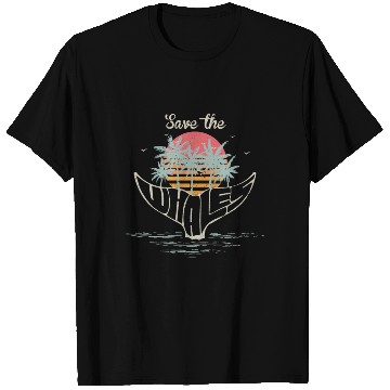 Discover Save The Whales Retro Orca Killer Whale T Shirts