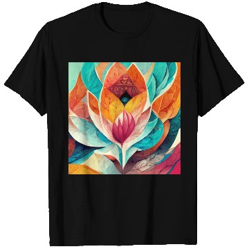 Discover Colorful mandala flower version 8 T Shirts