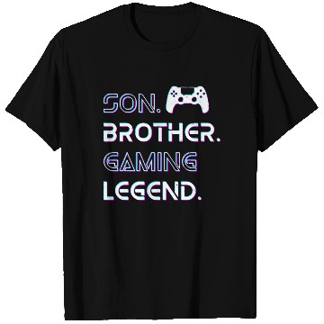 Discover Son Brother Gaming Legend Boy Gamer Gift T Shirts