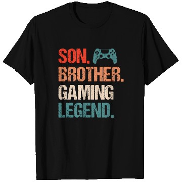 Discover Son brother gaming legend gamer gift boy T Shirts
