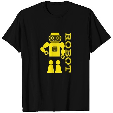 Discover Yellow robot 3d. T Shirts