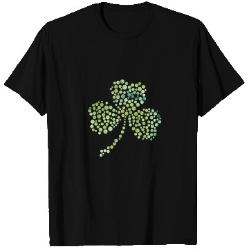 Discover Green tie dye shamrock dots T Shirts