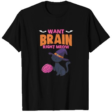 Discover Halloween Zombie Cat For A Trick Or Treat Brainy T Shirts