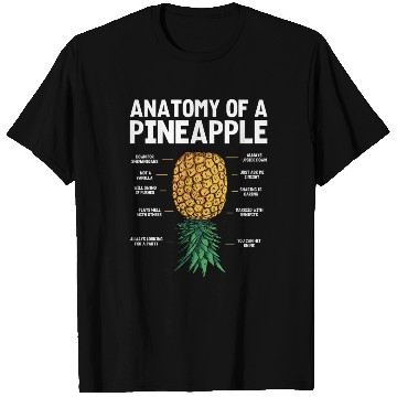 Discover upside down anatomy of a pinapple T Shirts