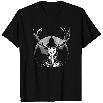 Discover Folk Creature Moon Wendigo Halloween Cryptid T Shirts