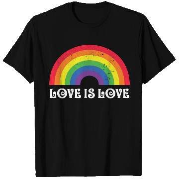 Discover Love Is Love Rainbow Gay Pride Lgbtq Pride Flag T Shirts
