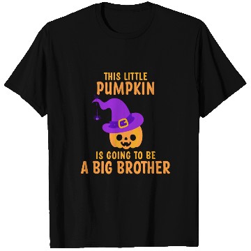 Discover Kids Little Pumpkin Going To Be A Big Brother Witc T Shirts