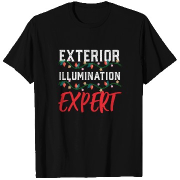 Discover Funny Christmas Light Exterior Illumination Expert T Shirts