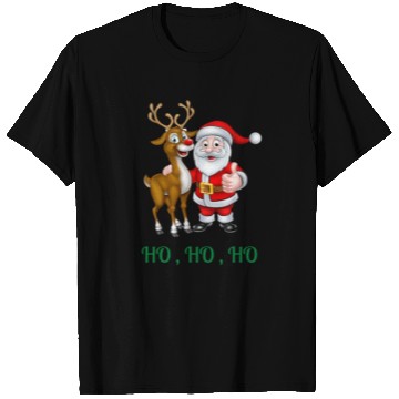 Discover Rudolph the red nose reindeer with Santa T Shirts