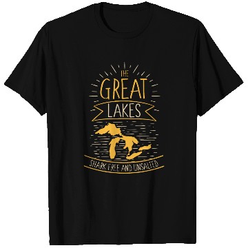 Discover The Great Lakes Shark Free Unsalted Michigan T Shirts