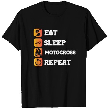 Discover Eat Sleep Repeat Motocross Motorcycle Biker Helmet T Shirts