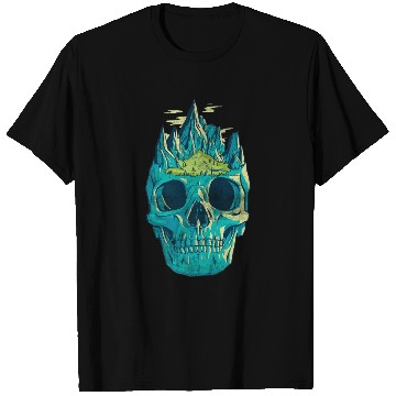 Discover Funny Skull Nature Hiking Team T Shirts