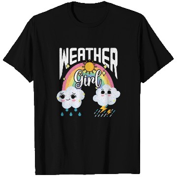 Discover Weather Girl Meteorologist Meteorology Storm T Shirts