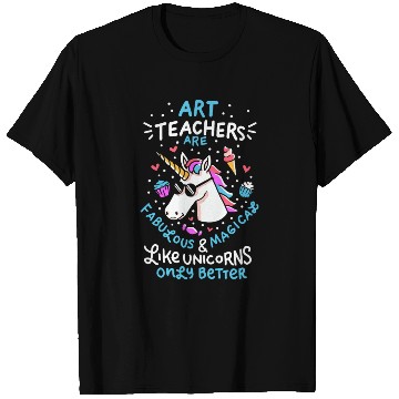 Discover Art teacher gift art teacher school unicorn T Shirts