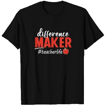 Discover Difference Maker Teacher Life Funny T Shirts