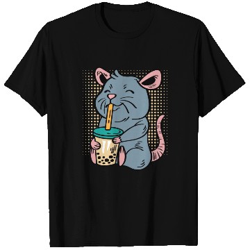 Discover Rat Bubble Tea Tea Lover Gift T Shirts