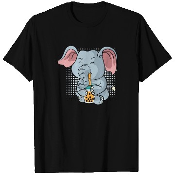 Discover Elephant Bubble Tea Zookeeper Gift T Shirts