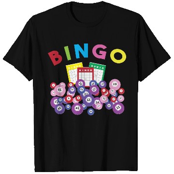 Discover Bingo Card And Balls Card Game Bingo T Shirts