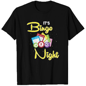 Discover Bingo Caller Gambler Bingo Player Its Bingo Night T Shirts